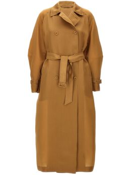 Max Mara: Коричневый плащ 