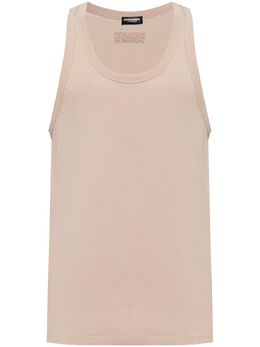 DSQUARED2: Бежевая майка  Tank
