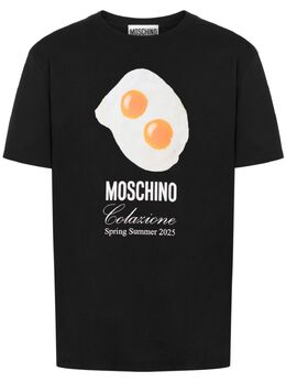 Moschino: Футболка с принтом 