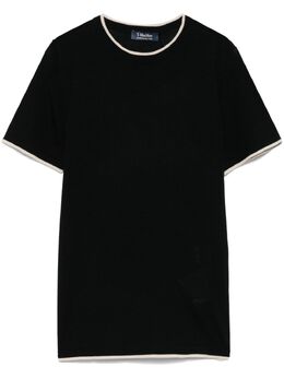 'S Max Mara: Чёрная футболка 