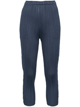 Pleats Please Issey Miyake: Синие брюки 