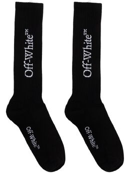 Off-White: Чёрные носки  Quote
