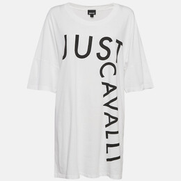 Just Cavalli: Белая футболка 