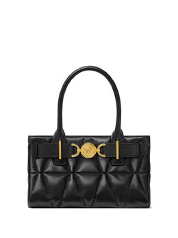 Versace: Чёрная сумка-шоппер  Medusa