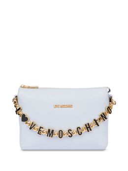 Love Moschino: Голубая сумка через плечо 