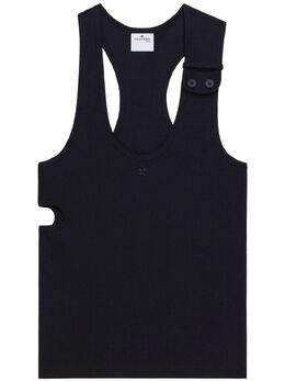 Courrèges: Чёрная майка 