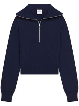Courrèges: Синий свитер 