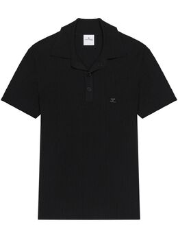 Courrèges: Чёрное поло 