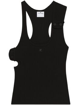 Courrèges: Чёрная майка 