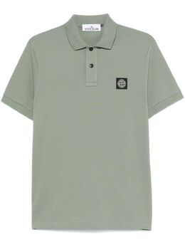 Stone Island: Зелёное поло  Compass