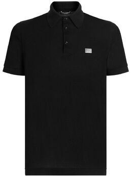 Dolce & Gabbana: Чёрное поло 