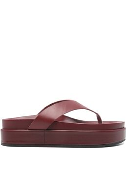 Ancient Greek Sandals: Красные шлёпанцы  Charys