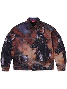 Supreme: Коричневая куртка 