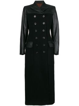 Jean Paul Gaultier Pre-Owned: Кожаное пальто 