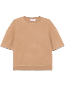 Max Mara: Коричневая футболка 