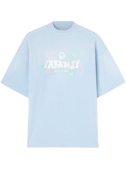 Palm Angels: Голубая футболка 