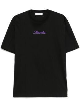 Lanvin: Чёрная футболка 