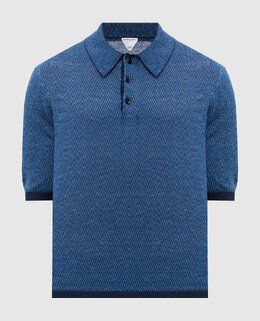 Bottega Veneta: Синее поло 