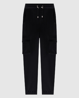 Balmain: Чёрные брюки 