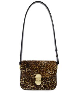 A.P.C.: Коричневая сумка через плечо  Grace