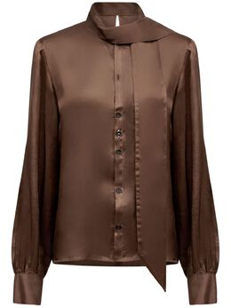 MM6 Maison Margiela: Атласная рубашка 
