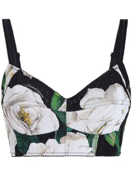 Dolce & Gabbana: Чёрный топ 