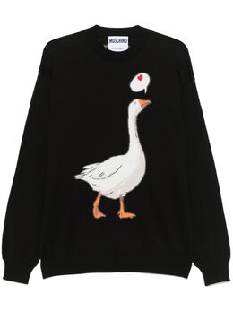 Moschino: Трикотажный свитер 