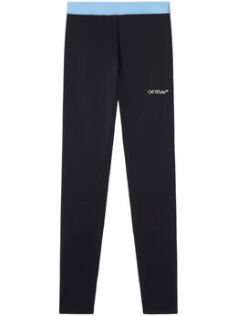 Off-White: Чёрные легинсы 