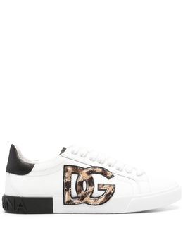 Dolce & Gabbana: Белые кроссовки 