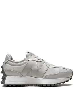 New Balance: Серебристые кроссовки  327
