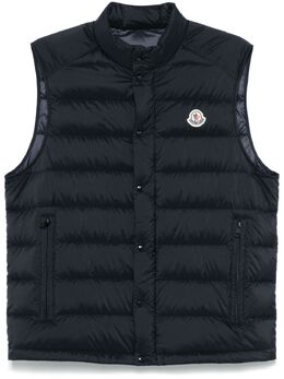 Moncler: Голубой жилет 