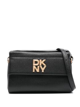 DKNY: Чёрная сумка через плечо 
