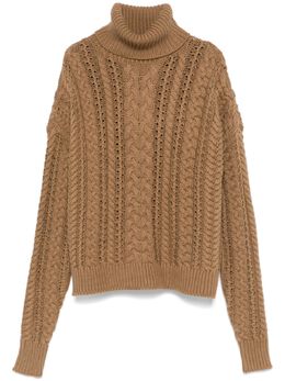 Lauren Ralph Lauren: Коричневый свитер 
