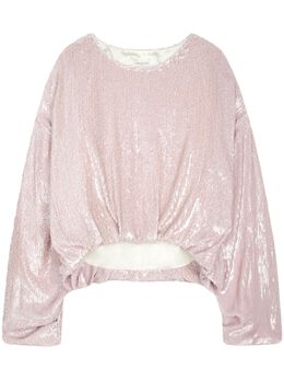 DRIES VAN NOTEN: Топ с блёстками 