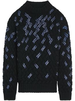 DRIES VAN NOTEN: Свитер с блёстками 