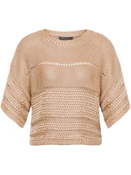 Alberta Ferretti: Светлый свитер 
