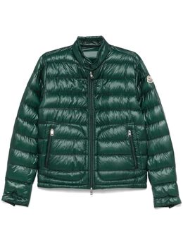 Moncler: Зелёная куртка 