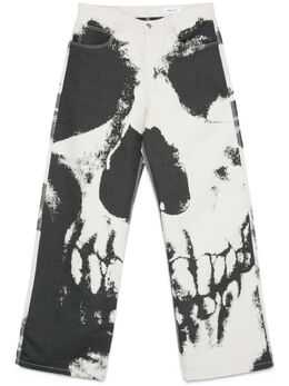 Alexander McQueen: Брюки  Skull с принтом