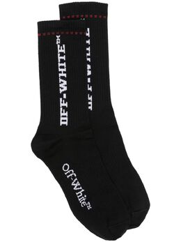 Off-White: Чёрные носки  Industrial