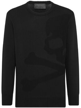 Philipp Plein: Чёрный свитер  Skull