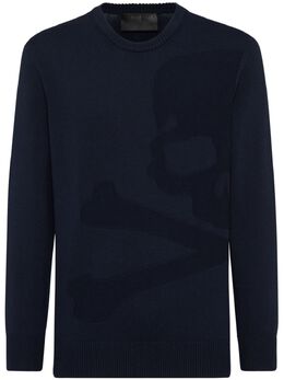 Philipp Plein: Синий свитер  Skull