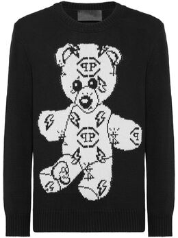 Philipp Plein: Чёрный свитер  Teddy Bear