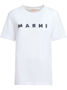 Marni: Футболка с принтом 