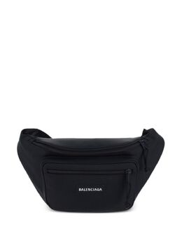 Balenciaga: Чёрная поясная сумка  Explorer
