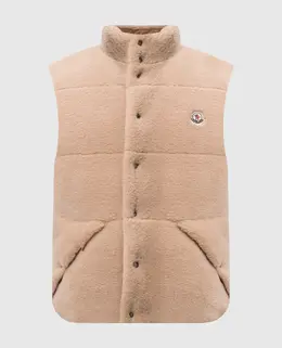 Moncler: Бежевый жилет 