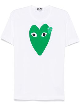 Comme Des Garçons Play: Футболка  Heart с принтом