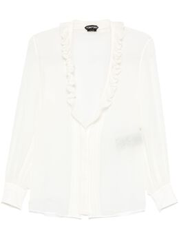 TOM FORD: Белая блуза 