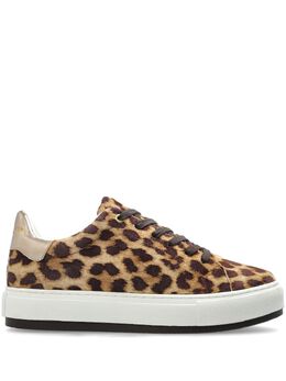 Kurt Geiger London: Коричневые кроссовки 