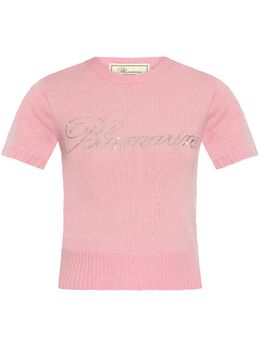 Blumarine: Розовая футболка 