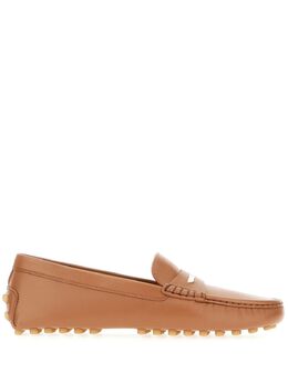 Tod's: Коричневые лоферы  Gommino